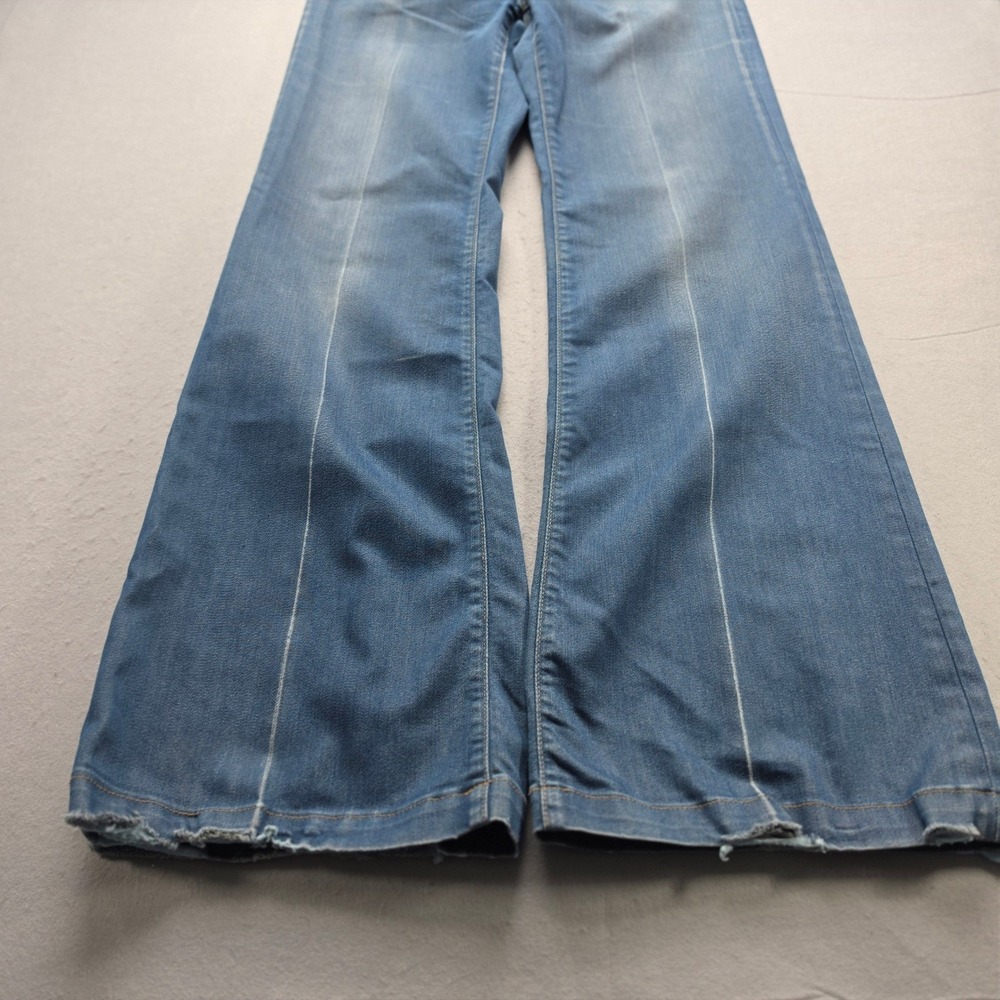 Banana Republic Premium Denim Classic Wide Leg Jeans Blue Stretch Size 6 USA - Picture 7 of 9